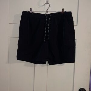 Black Cargo Shorts